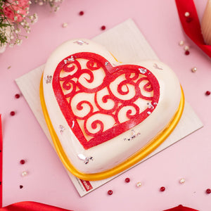 
                  
                    Load image into Gallery viewer, Valentine&amp;#39;s Premium Mango Love Cake - 2025
                  
                