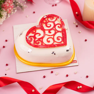 
                  
                    Load image into Gallery viewer, Valentine&amp;#39;s Premium Mango Love Cake - 2025
                  
                