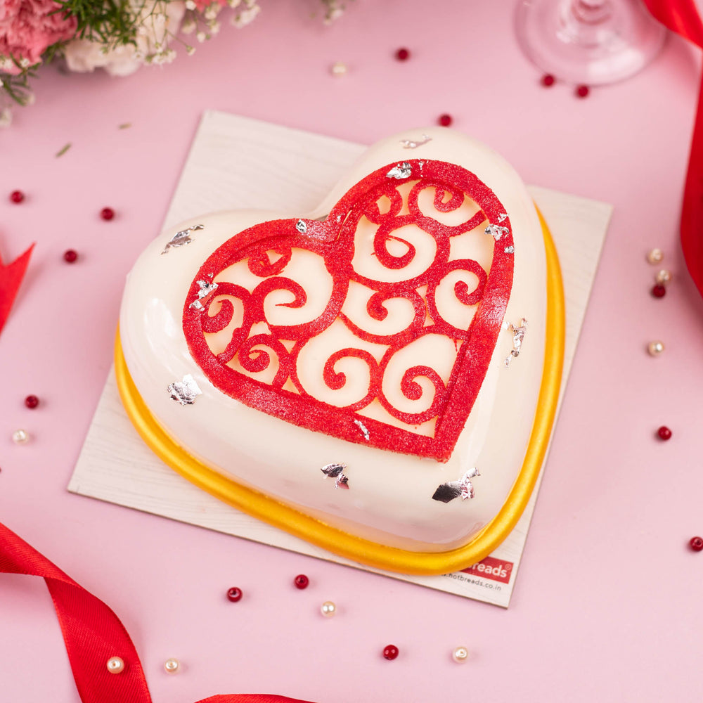 
                  
                    Load image into Gallery viewer, Valentine&amp;#39;s Premium Mango Love Cake - 2025
                  
                