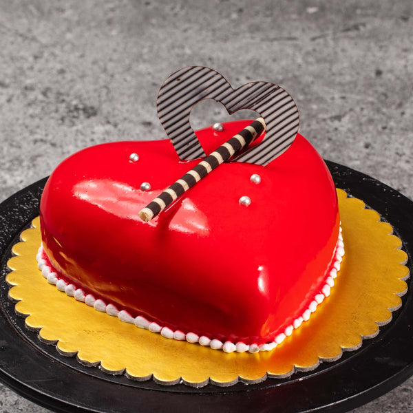 Anniversary Special Heart Shape Cake | Heart shaped cakes, Anniversary cake,  Types of cakes